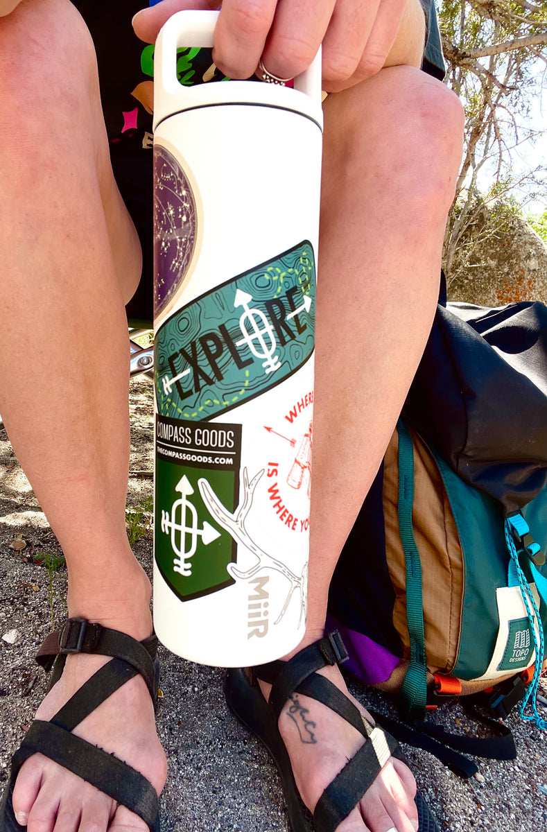 Compass Goods Explore Topo Sticker