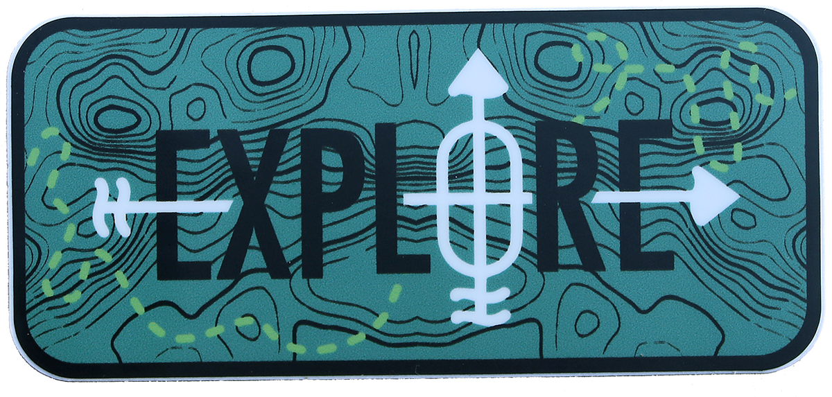 Compass Goods - Explore Topo Sticker
