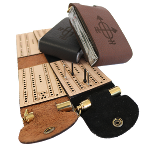 Leather Travel Cribbage