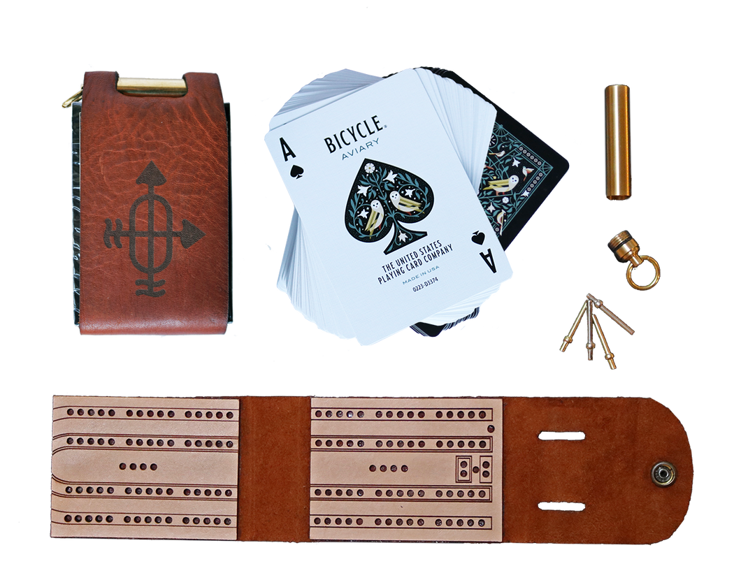 Leather Travel Cribbage