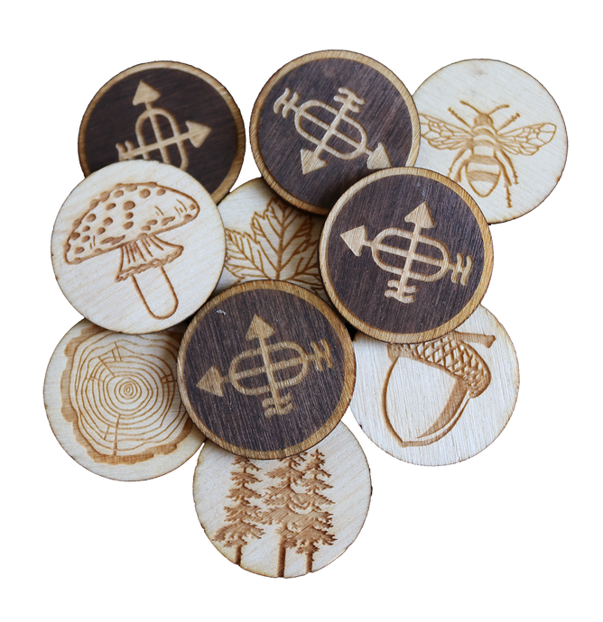 Memory Match Wood Coin